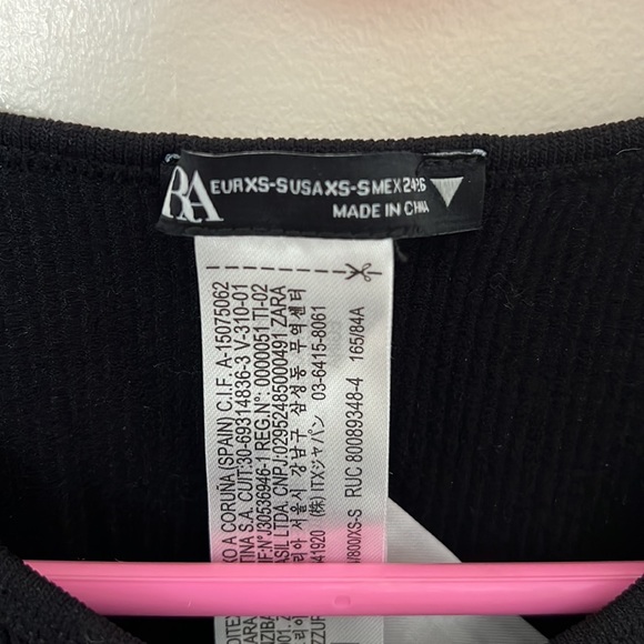 ZARA SEAMLESS RHINESTONE CROP TOP XS-S - Picture 5 of 9